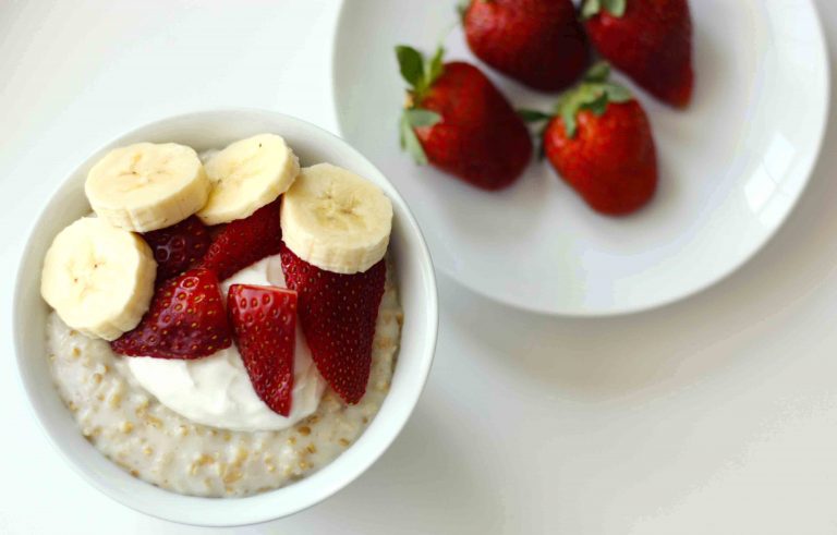oatmeal and fruit