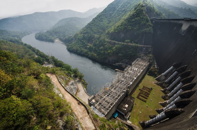 Electric power plant, bhumibol dam in Tak province, Thailand